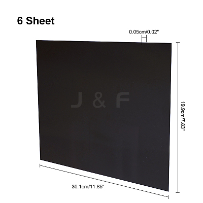 6Sheet ABS Plastic Plates KY-GA0001-16B-1