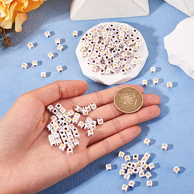 Opaque Acrylic Beads MACR-TAG0001-07K-1