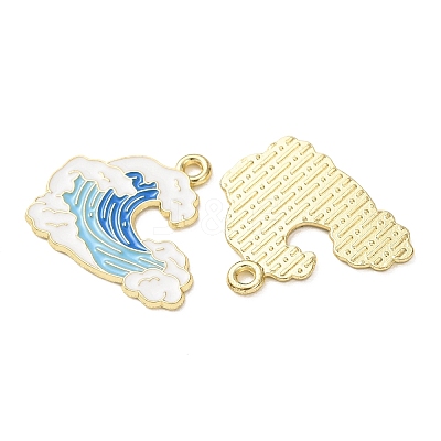 Ocean Alloy Enamel Pendants ENAM-B041-01S-1