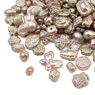 Antiqued Acrylic Beads AC-CBAAA05-01C-1