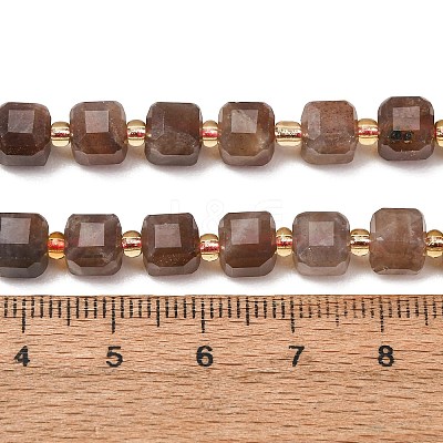 Natural Black Moonstone Beads Strands GG-CBAC972-A07-01-1