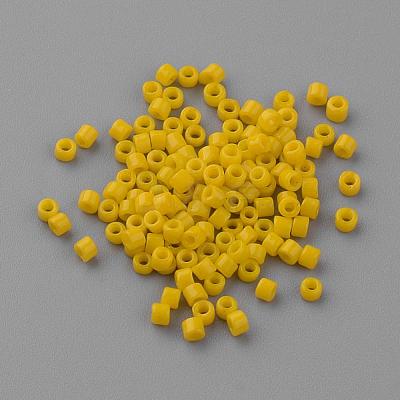 Opaque Glass Bugle Beads SEED-R043-03-1