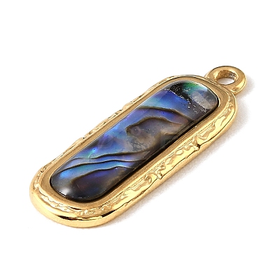 Paua Shell Pendants SSHEL-B145-01C-G-1