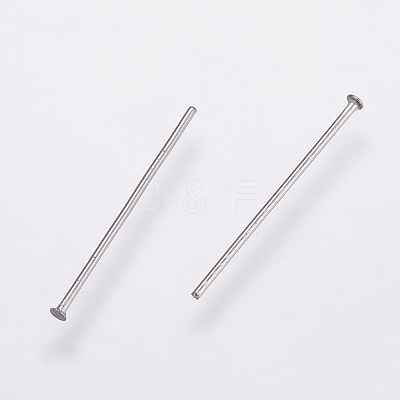 Tarnish Resistant 304 Stainless Steel Flat Head Pins X-STAS-K146-044-20mm-1