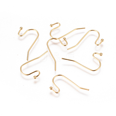 304 Stainless Steel Earring Hooks X-STAS-F227-27-G-1