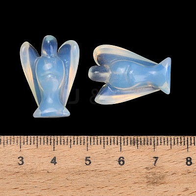Synthetic Opalite Gemstone Carved Angle Figurines GG-CBA8396-A18-1