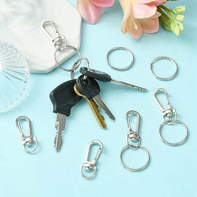 10Pcs Alloy Swivel Lobster Claw Clasps FIND-YW0004-31-1