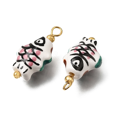 Handmade Porcelain Pendants PR-CBA0027-03G-04-1
