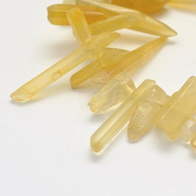 Heated Natural Citrine Beads Strands G-L464-16-1