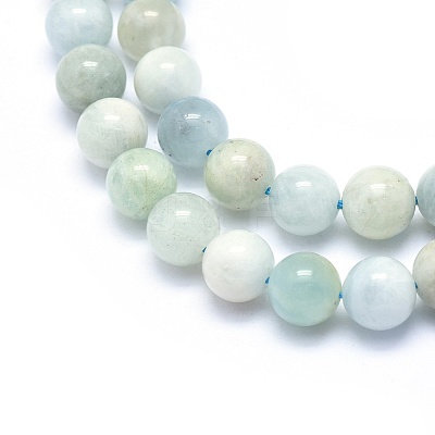 Natural Aquamarine Strands G-G764-42-10mm-1