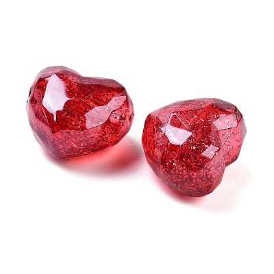 UV Plating Acrylic European Large Hole Beads X-OACR-S142-01A-1