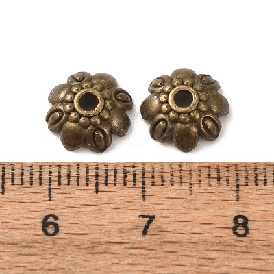 Tibetan Style Alloy Bead Caps LS-K08ME071-1