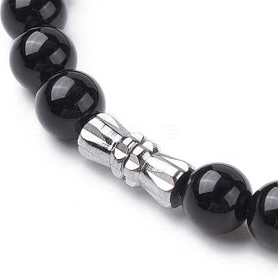 Natural Mixed Gemstone Graduated Beaded Necklace NJEW-JN04483-1
