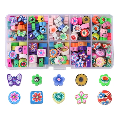 Handmade Polymer Clay Beads CLAY-FS0001-20-1