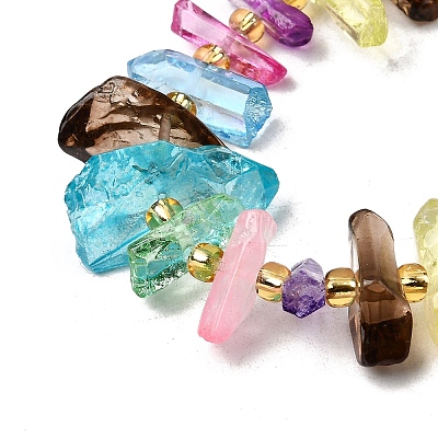 Natural Quartz Crystal Beads Strands G-F800-E09-1