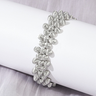 Brass Bracelets for Women BJEW-M104-02P-1