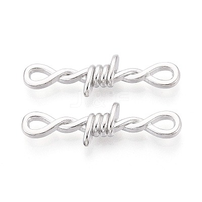 Zinc Alloy Barbed Wire Links Connector Charms TIBE-N016-01P-1