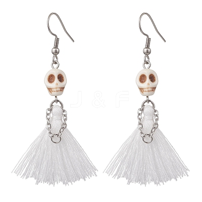 304 Stainless Steel Dangle Earrings EJEW-JE06551-1