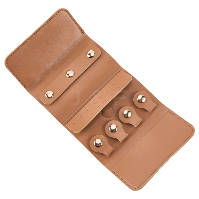 1Pc PU Leather Jewelry Rolls ABAG-CL0001-42-1