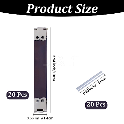 2 Bags Iron Metal Internal Flex Frame Kiss Clasp PURS-CL0001-39A-1