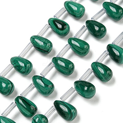 Natural Malachlite Beads Strands G-Q185-A01-01-1