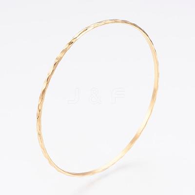 304L Stainless Steel Buddhist Bangles BJEW-G568-15-1