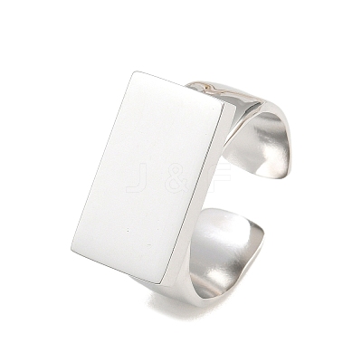 304 Stainless Steel Cuff Open Rings SA-CBA065A-08P-1