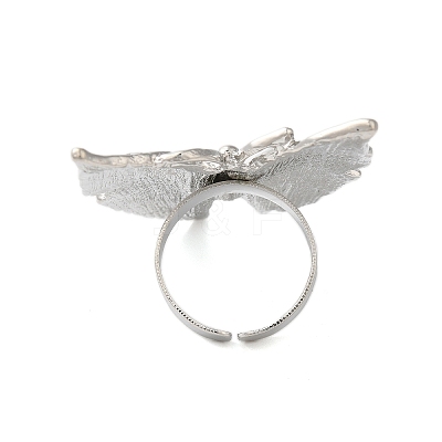 Butterfly Alloy Open Cuff Rings for Women LS-RJEW-U006-06A-P-1