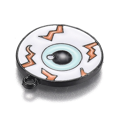 Halloween Theme Alloy Enamel Pendants X-ENAM-J649-13B-1