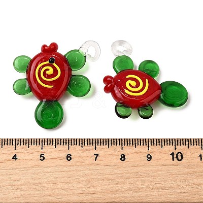 Handmade Lampwork Pendants LAMP-S079-03A-1
