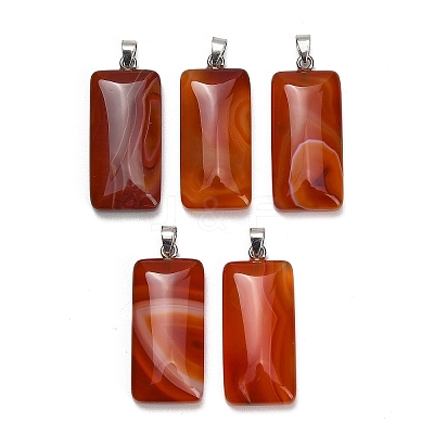 Natural Red Agate Pendants GG-CBAA0EE-01P-01-1