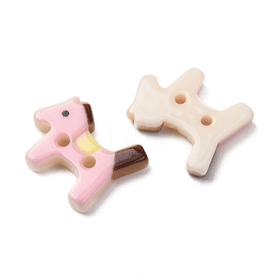 2-Hole Opaque Resin Buttons RE-CBAD5A9-31A-1