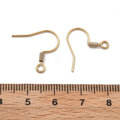 304 Stainless Steel Earring Hooks Ion Plating(IP) LS-STAS-P221-04G-01-1