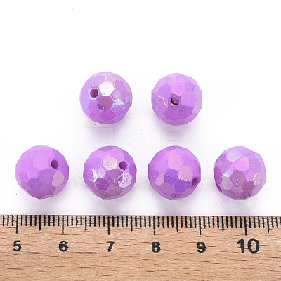 Opaque Acrylic Beads TACR-S154-10F-03-1