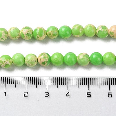 Synthetic Imperial Jasper Dyed Beads Strands G-D077-A01-01H-1