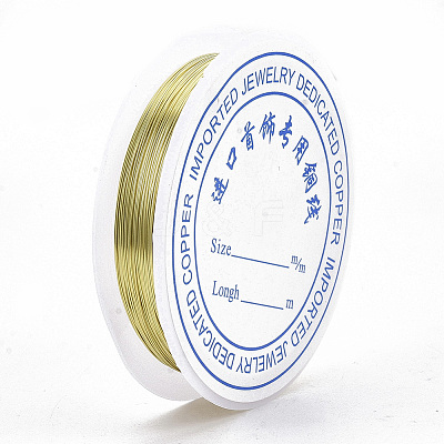 Round Copper Jewelry Wire CWIR-S002-0.5mm-02-1