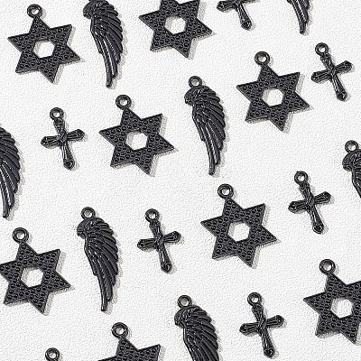 48Pcs 3 Style Alloy Pendants FIND-FH0004-28-1