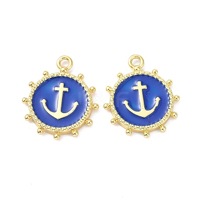 Eco-Friendly Stainless Steel Enamel Pendants STAS-C031-02G-1