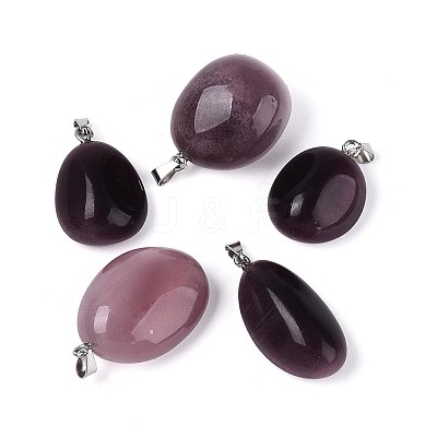 Cat Eye Pendants G-N360-07P-04-1
