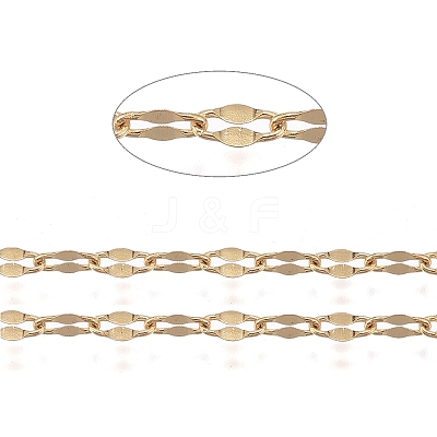 PVD Vacuum Plating 304 Stainless Steel Dapped Chains CHS-F011-15C-G-1