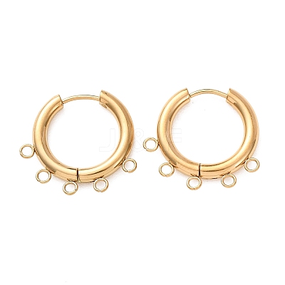 304 Stainless Steel Hoop Earring Findings STAS-D183-02G-G-1