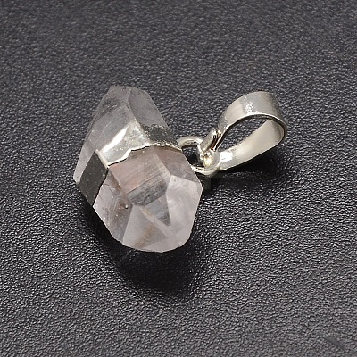 Natural Quartz Crystal Nuggets Pendants G-F157-10B-1