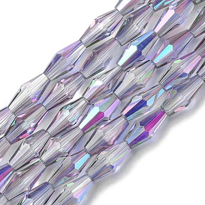 Transparent Electroplate Glass Beads X1-GLAA-K064-05A-HR01-1