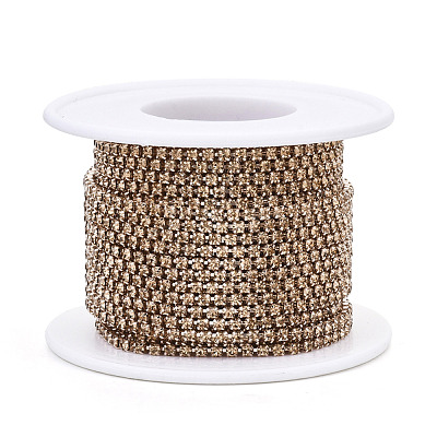 Electrophoresis Iron Rhinestone Strass Chains CHC-Q009-SS12-B18-1