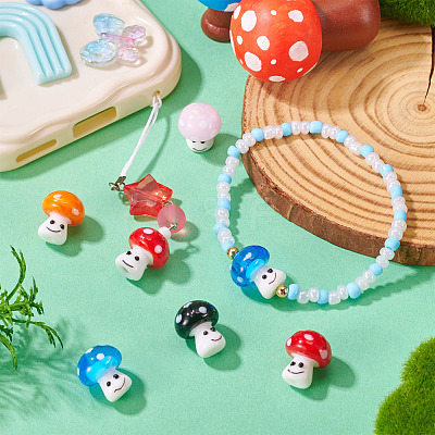 5Pcs Handmade Lampwork Beads LAMP-TA0001-96-1