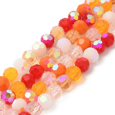Electroplate Glass Beads Strands EGLA-P048-A04-1