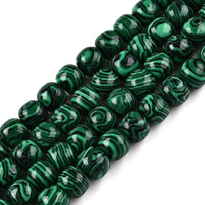 Synthetic Malachite Beads Strands G-T138-141-1