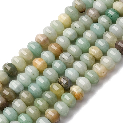 Natural Flower Amazonite Beads Strands G-P587-D08-02-1