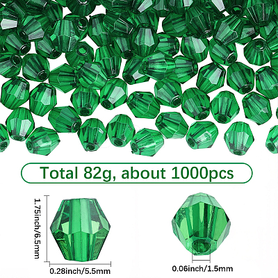 82g Transparent Acrylic Beads TACR-SC0002-76-1