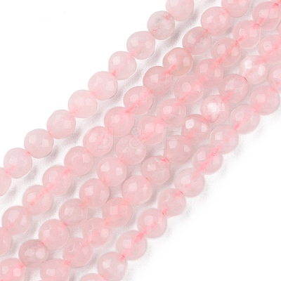 Natural Rose Quartz Beads Strands G-G0003-D01-1